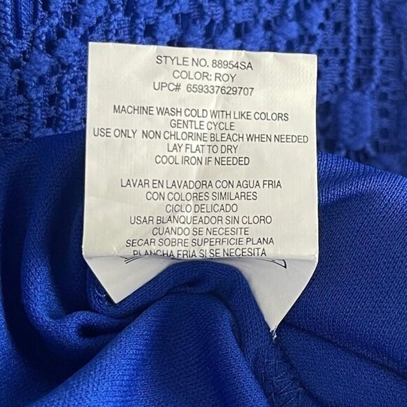 Tiana B. Women Sleeveless Round Neck Lace Dress Size XXL - Picture 4 of 7